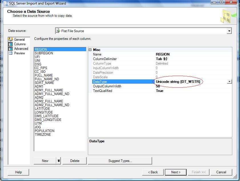 Import UTF-8 data into Microsoft SQL Server 2008