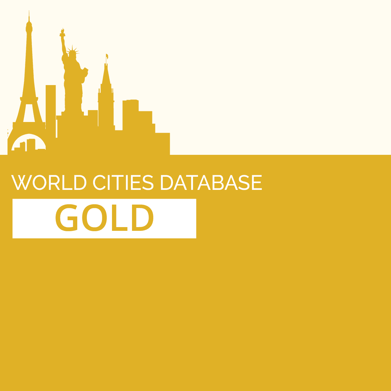World Cities Database Gold Edition